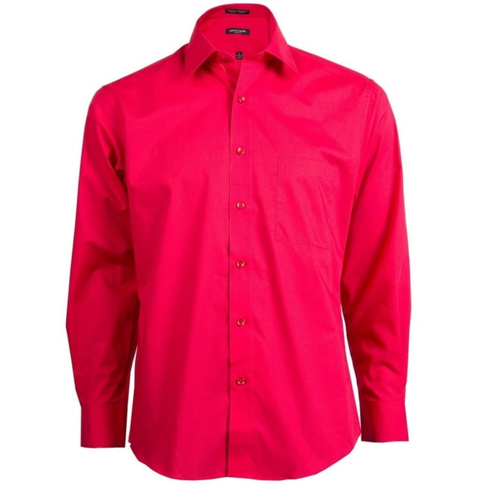 Pierre Cardin Red Dress Shirt Slim Fit